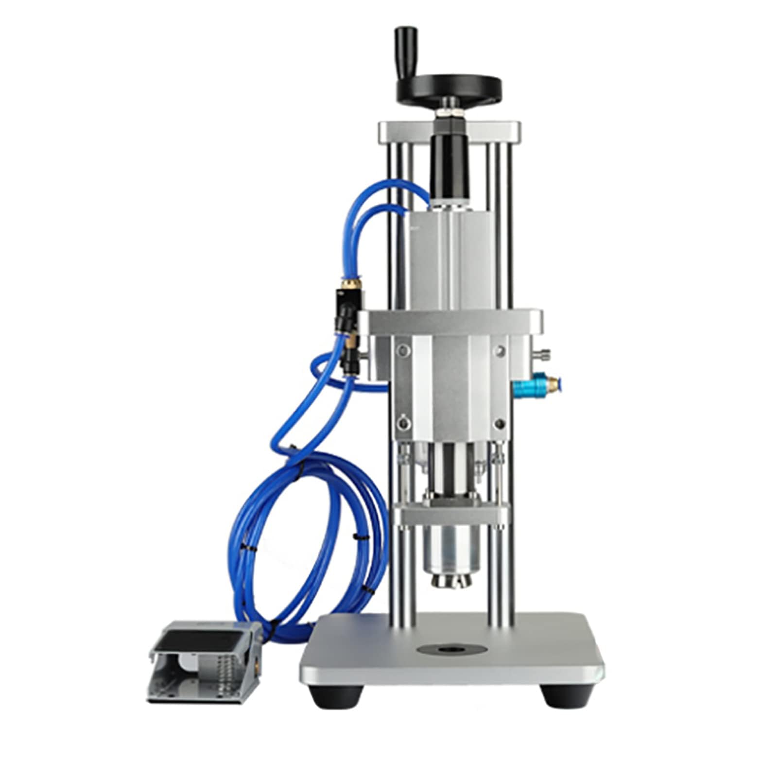 iDili Pneumatic semi-automatic capping machine for glass bottles and vials with aluminum-plastic caps (Applicable bottle diameter?20MM)