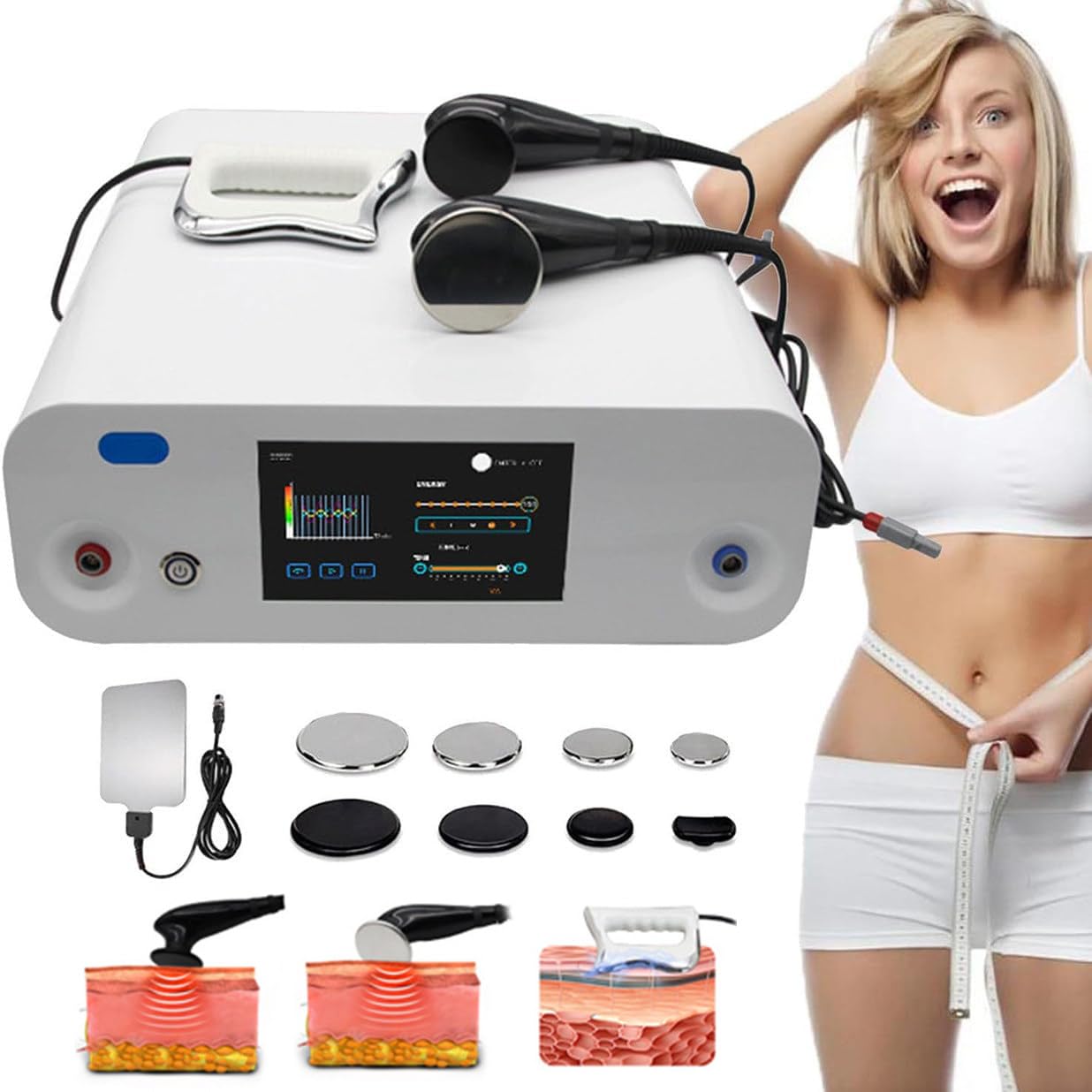 Dispositivo De Fisioterapia Caliente 448k, Máquina De Tecarterapia, Ret Cet, Eliminación De Grasa, Pérdida De Peso, Circulación Linfática, Adelgazamiento, Reafirmación Facial, Alivio Del Dolor