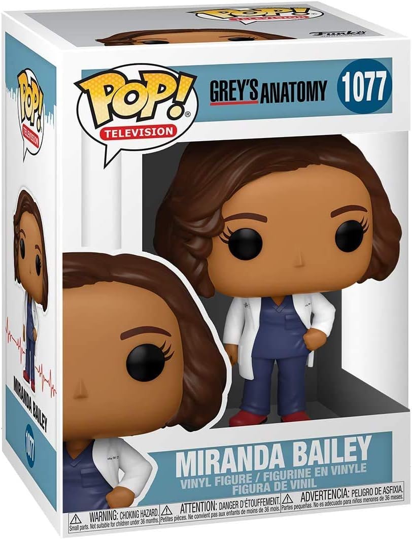 POP Grey's Anatomy - Dr. Miranda Bailey Funko Vinyl Figure (Bundled with Compatible Box Protector Case), Multicolored, 3.75 inches