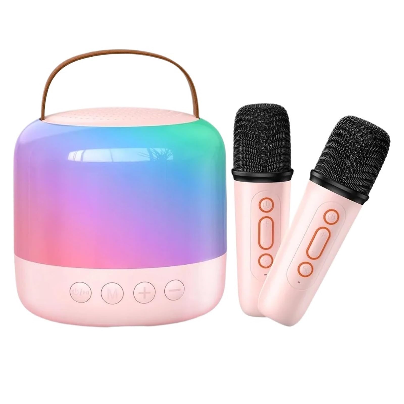 Mini Sprzęt Do Karaoke Z 2 Mikrofonami Bezprzewodowymi Przenośny Głośnik Bluetooth, Prezenty Urodzinowe I Świąteczne Dla Dzieci, Dziewcząt Chłopców Uniwersalna Kompatybilność