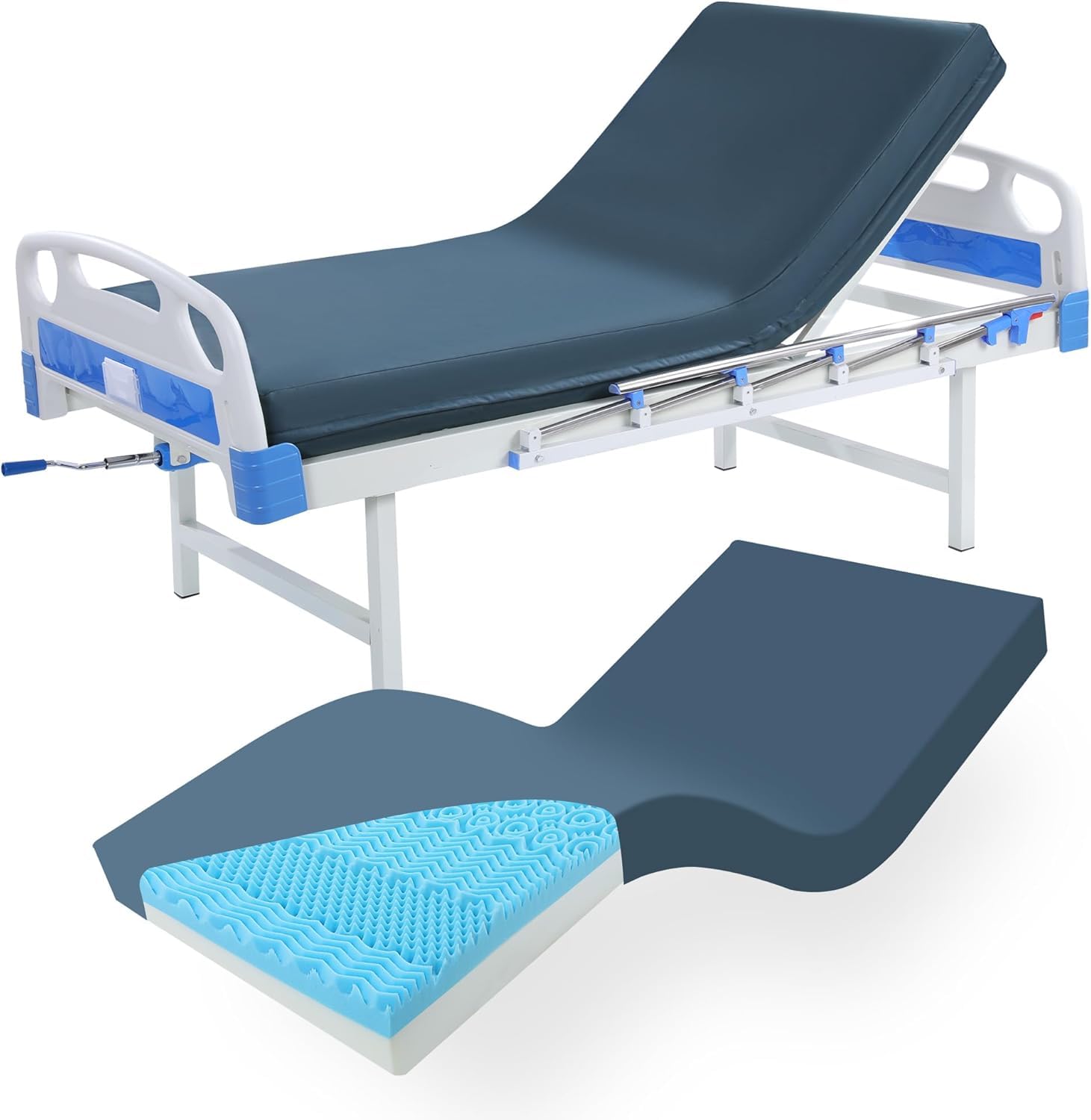 HOMBYS 5-Zone Memory Foam Hospital Bed Mattress