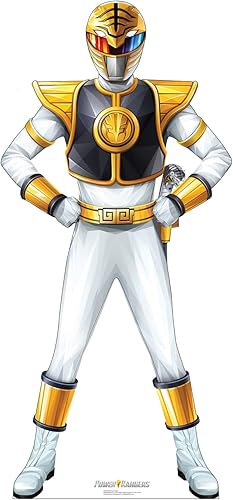 Cardboard People Soporte de cartón blanco Power Ranger - Power Rangers