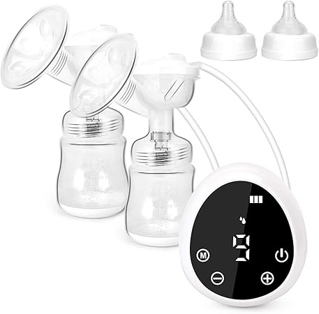 Amazon Akizora 搾乳器 電動 さく乳器 充電式 搾乳機 母乳フリーザーバッグ10個付き 両胸搾乳用のチューブ付き 両胸同時搾乳可能 方胸搾乳用のチューブ付き 方胸搾乳可能 3モード9段階 35db低ノイズ 180ml哺乳瓶 搾乳器 ベビー マタニティ 通販