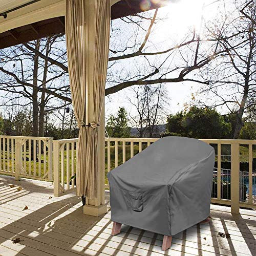Vailge Patio Adirondack Chair Covers, Heavy Duty Patio Chair Cover, Waterproof Outdoor Lawn Patio Furniture Covers (Standard - 2 Pack, Grey) by Vailge - Image 8