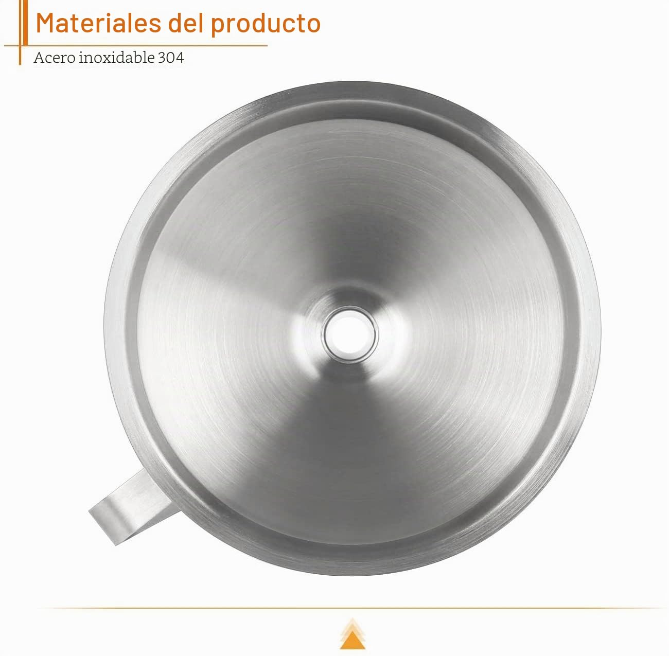 HAUSPROFI Embudo de Acero Inoxidable de 5 Pulgadas y Filtros de 200 Malla Jam para la Transferencia de Ingredientes líquidos