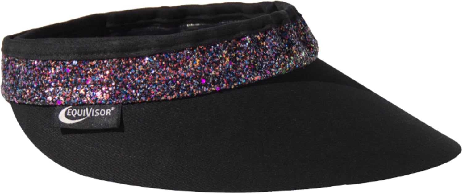 Original 4.5” Glitz Sun Visor | Helmet Sun Visor with Gripper | One Size Fits All | Mens and Womens Visor Hat