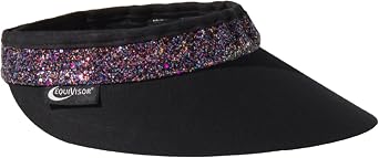 Original 4.5 Glitz Sun Visor | Helmet Sun Visor with Gripper | One Size Fits All | Mens and Womens Visor Hat