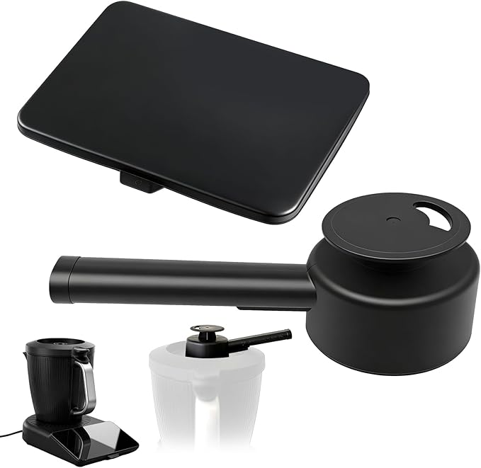 Screen Protector and Steam Diverter Set for Thermomix TM7 Bimby, Silicone Display Cover Against Scratches and Shocks, Rotating Steam Diverter for Furniture and Wall Protection, Heat Resistant