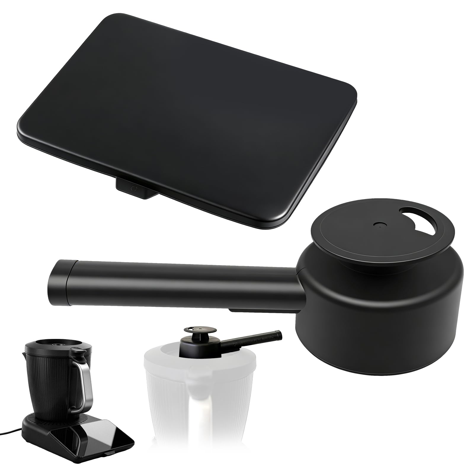 Set protezione schermo e deviatore vapore per Thermomix TM7 Bimby, copertura display in silicone contro graffi e urti, deviatore di vapore girevole per proteggere mobili e pareti, accessori resistenti