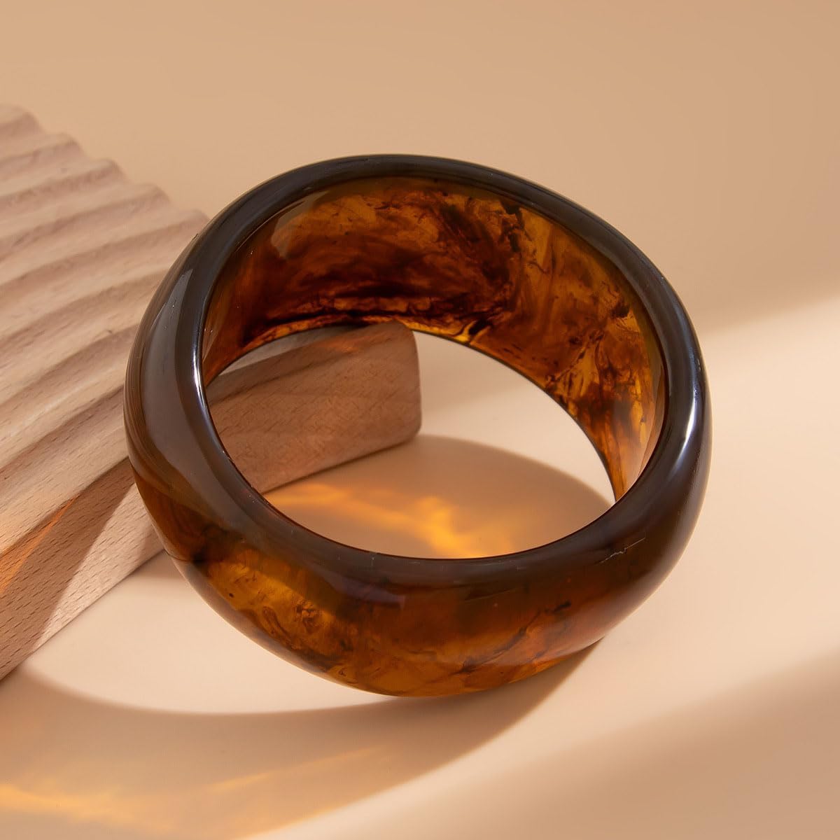 Chunky Acrylic Bangle Bracelets for Women Geometric Irregular Cuff Bracelets Large Big Resin Bangles Statement Jewelry for Women - Image 5