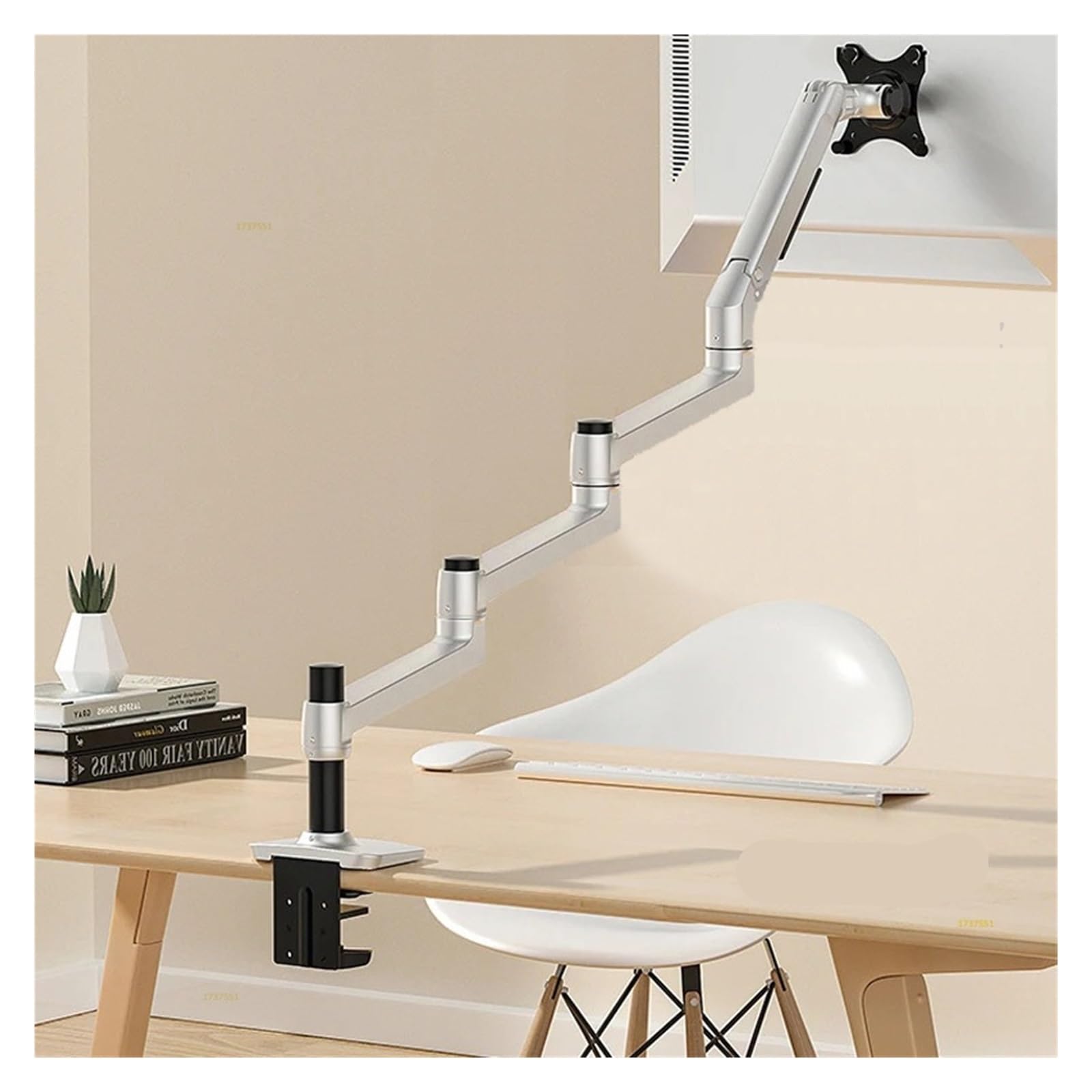 Supporto for monitor in alluminio, braccio extra lungo 17-32" 3-6 kg