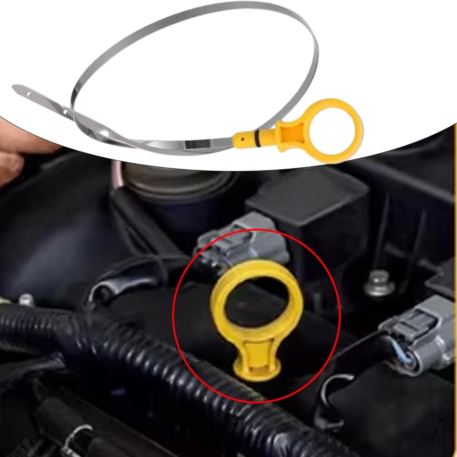 Car Oil Dipstick Oil Level Sensors for Lincoln for MKC 2015 2016 2017-2019 for MKT 2013-2016 Engine Oil Dipstick Oil Level Gauge CJ5Z6750A