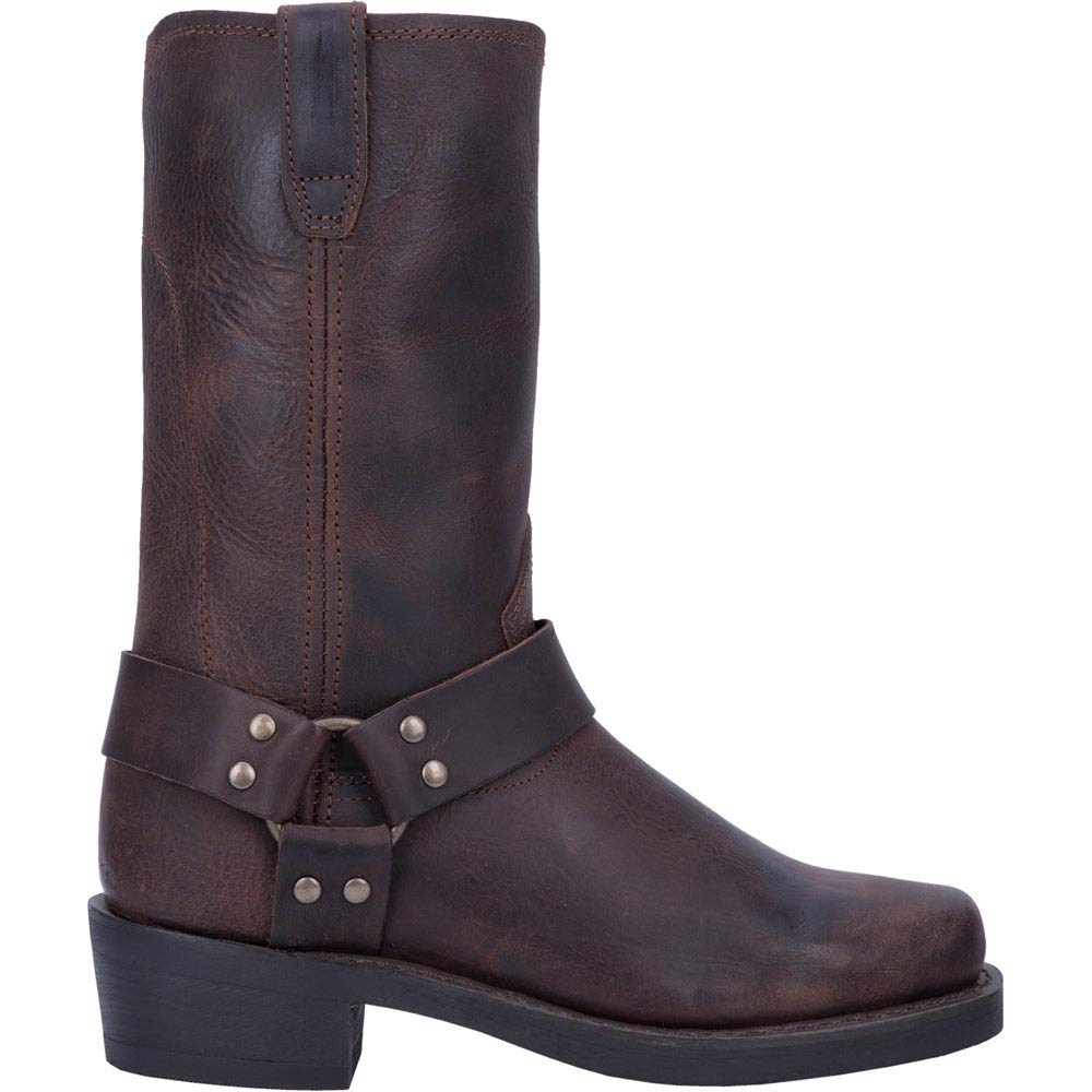 Dingo Mens Dean Harness Pull On Casual Boots Mid Calf - Black - Review, Price and Buying Guide