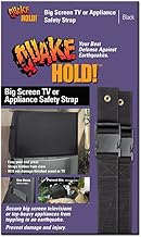 QuakeHOLD! 4508 Big Screen TV & Appliance Safety Strap, Anti-Tip Adhesive Straps, Earthquake, Fire, Flood Protection, for TVs and Furniture, Child Proofing for Home Safety, Easy Installation