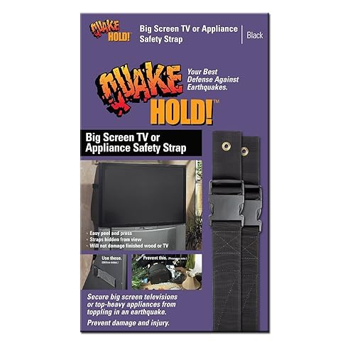 QuakeHOLD! 4508 Big Screen TV & Appliance Safety Strap, Anti-Tip