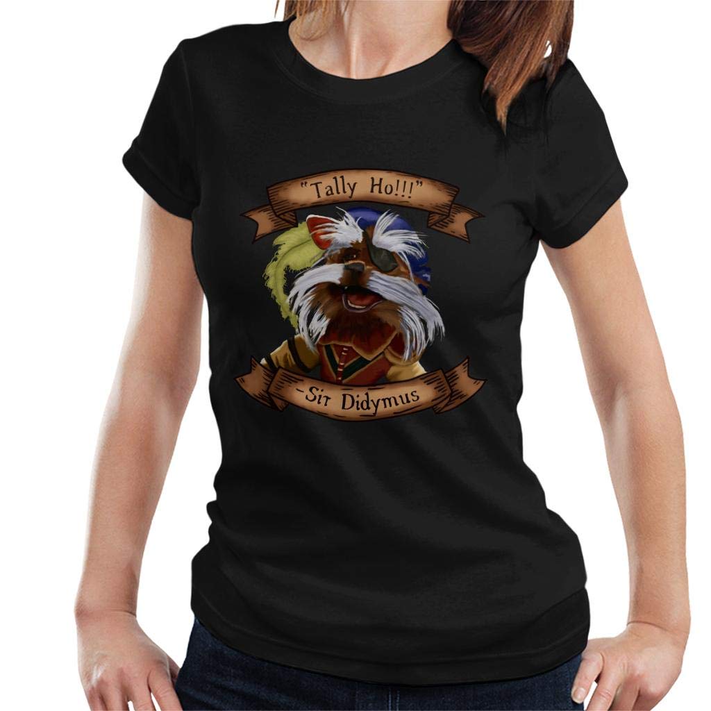 Labyrinth Tally Ho Sir Didymus Women's T-Shirt Black
