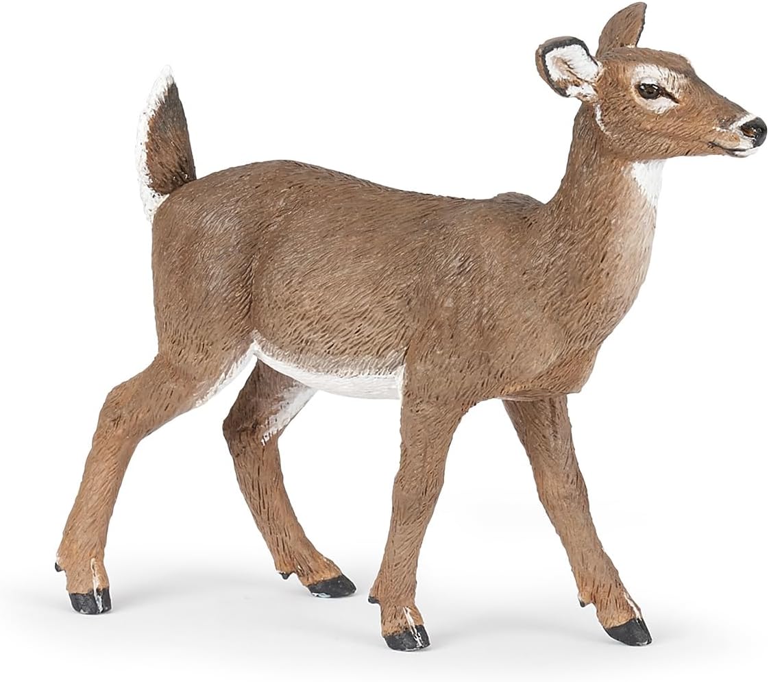 Papo - Realistic Virginia Deer Figure - Ages 3+ - Wild Life Collection - Educational Play Forest Animals - Gift Idea Toy for Girls and Boys