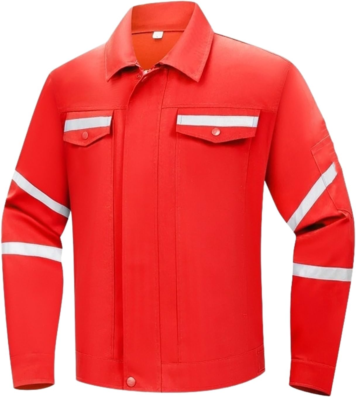 Spring Autumn Long Sleeve Jacket and Pants Set for Men - Construction Workwear Suit