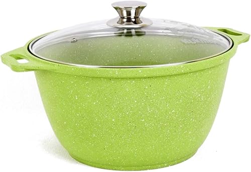 Miniatura 3 de Olla antiadherente de aluminio y lima con tapa de 135.26 oz. (4 L) Utensilios de cocina