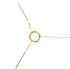 Aladdin 14 Brass Under Burner Tripod for Paper and Parchment Lamp Shades