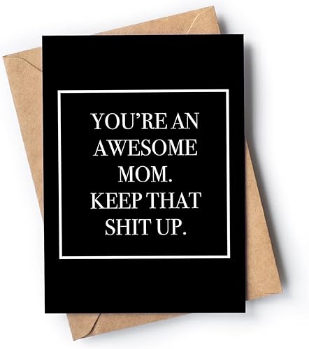 Miniatura 3 de Tarjeta divertida para mamá, tarjeta original para el día de la madre o el día del padre, tarjeta de mordaza inapropiada para madre y padre de hija