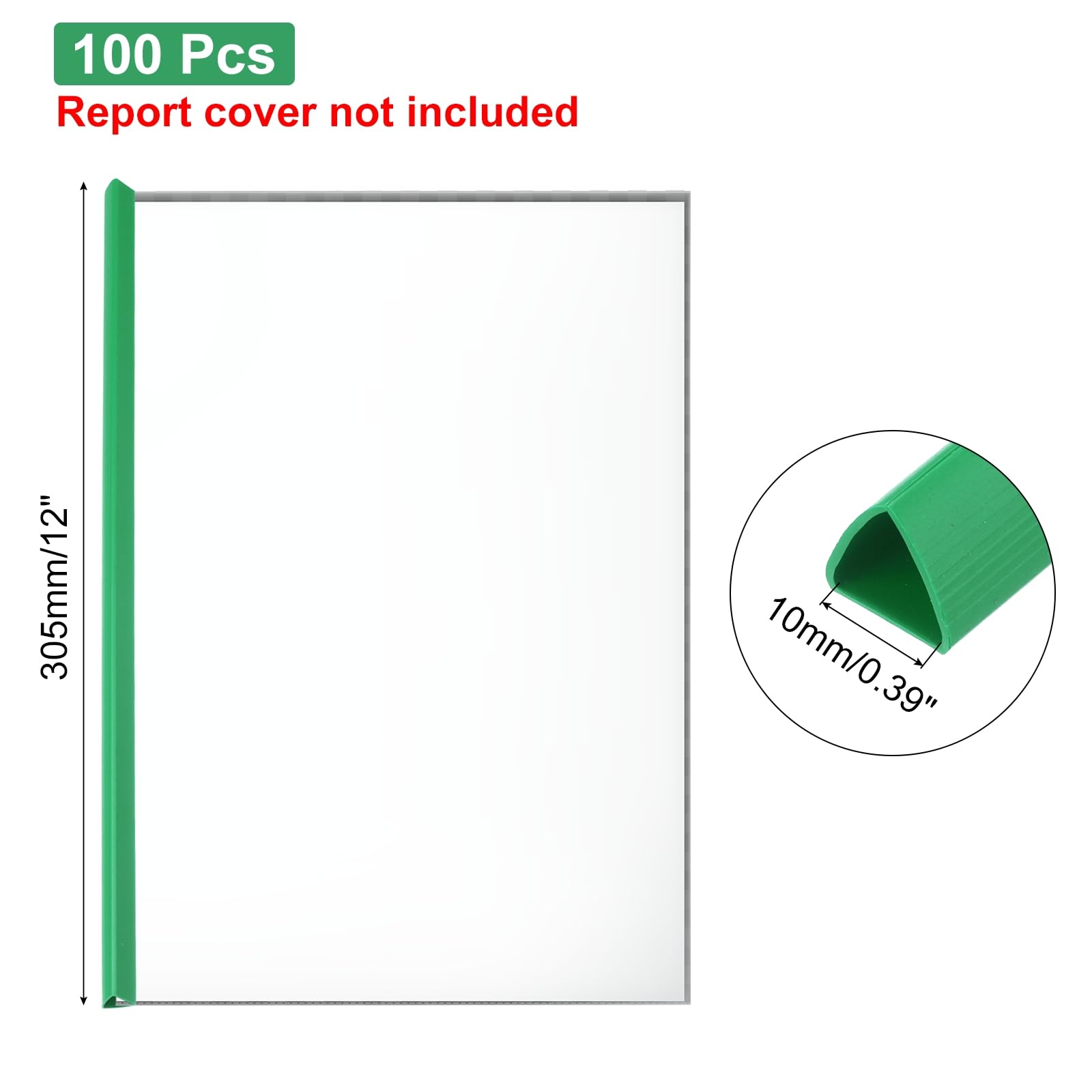 PATIKIL 100Pcs Binding Bars - Image 2