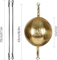 Vista 2 de InnoLife Kit de saco de boxeo de doble extremo con bola de perforación, kit de reacción de velocidad con cordones elásticos, perfecto