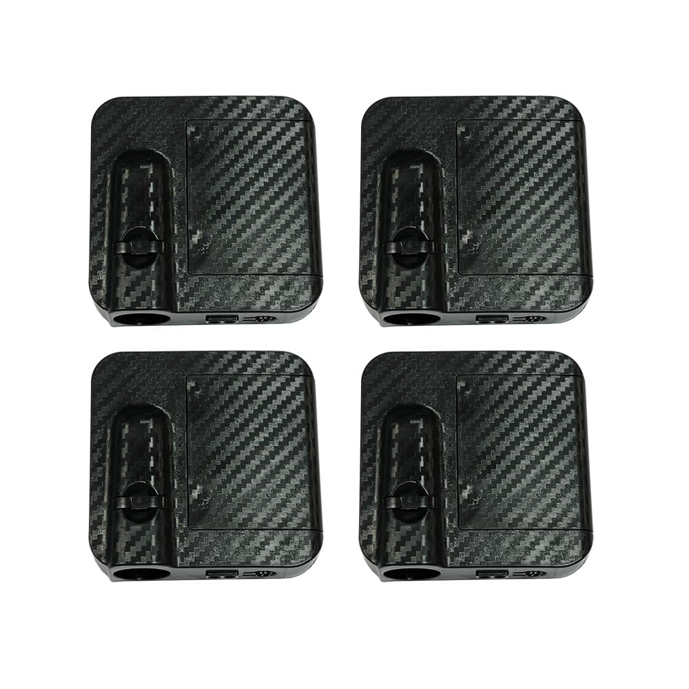 ALLLLC 4Pcs Car Door Lights Logo Projector, Wireless LED Car Door Paste Welcome Courtesy Light, Welcome Lamp (Pink)