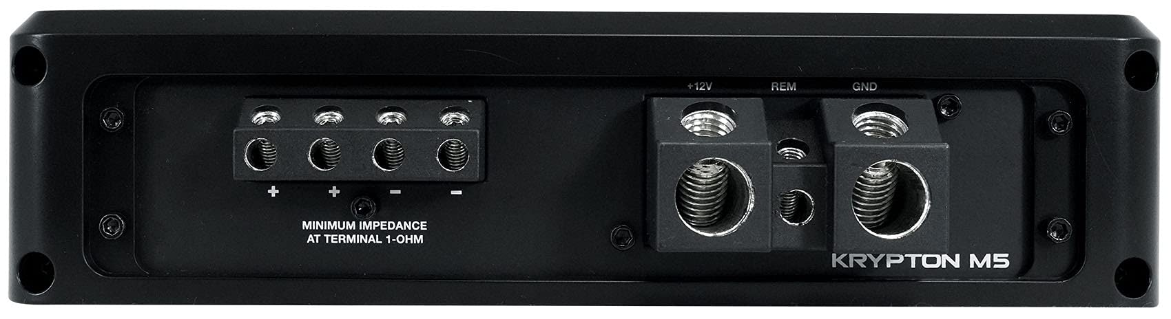 Rockville Krypton M5 3000W Mono Car Amplifier - Dyno-Certified RMS, Bass Remote With Clip Indicator, Voltage Display, Class D