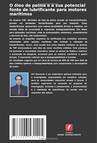 O óleo de palma e a sua potencial fonte de lubrificante para motores marítimos (Portuguese Edition)