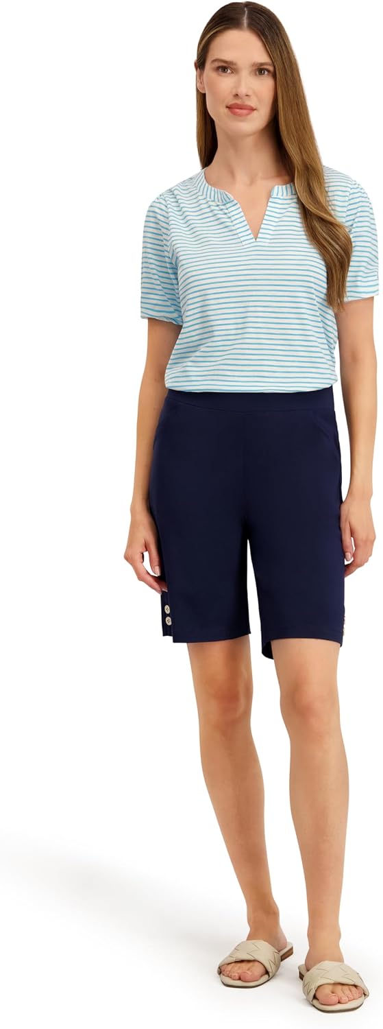 Stella Parker Women's Shorts – Flat Front, Pockets – Golf, Tennis & Travel