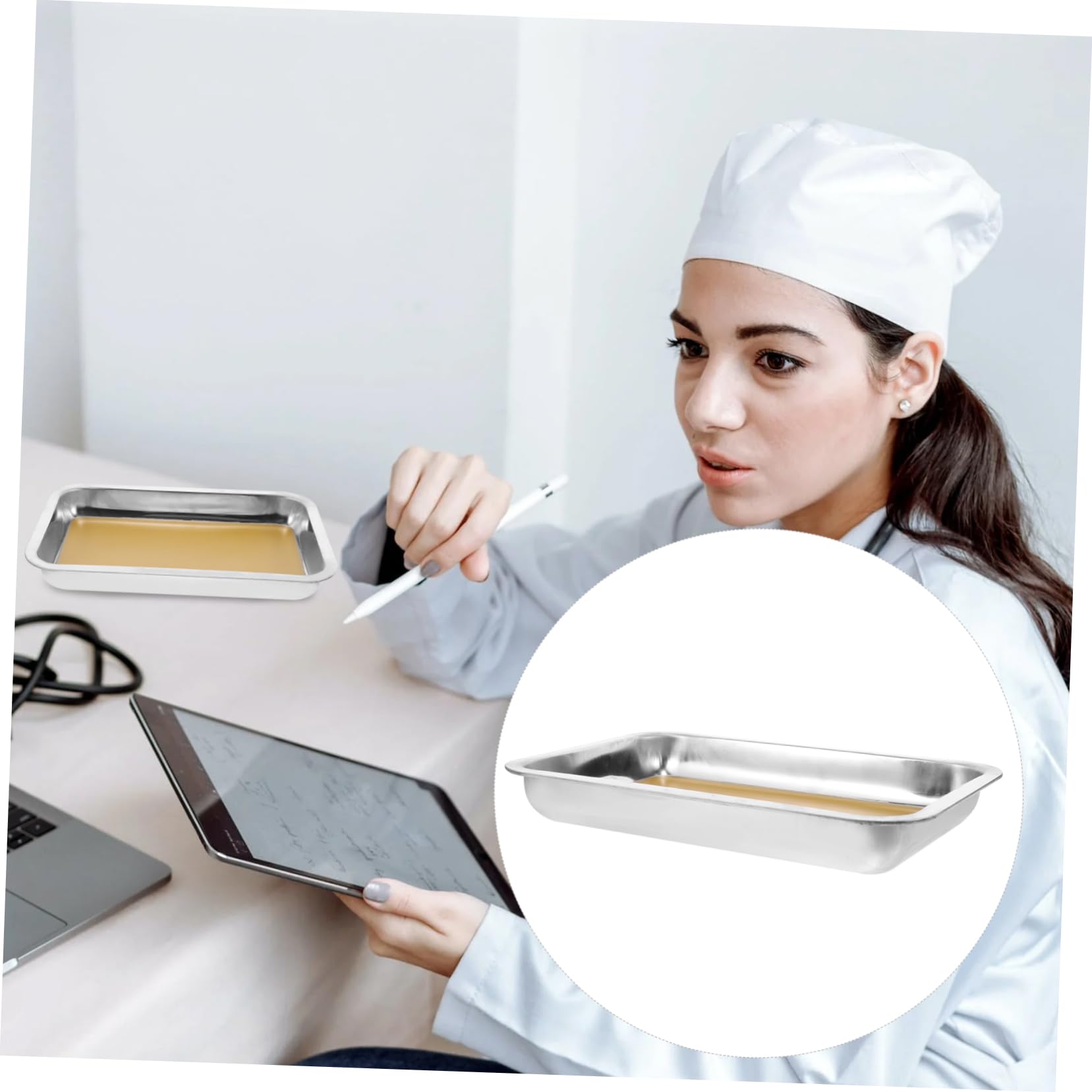 Alipis 4 Pezzi Vassoio per Dissezione Inossidabile Piastra per Esperimenti Biologici Facile da e Resistente Alla Corrosione Utensile da Laboratorio per Insegnamento e Ricerca