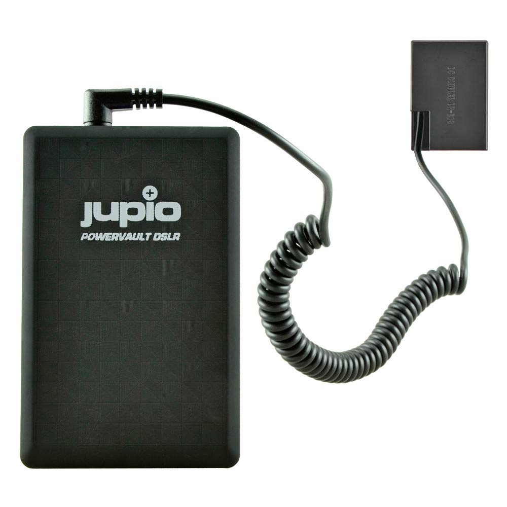 Jupio PowerVault DSLR ładowarka do akumulatora, czarna – ładowarka do akumulatora (czarny, aparat cyfrowy, prostokąt, Canon LP-E17, USB, 28 Wh)