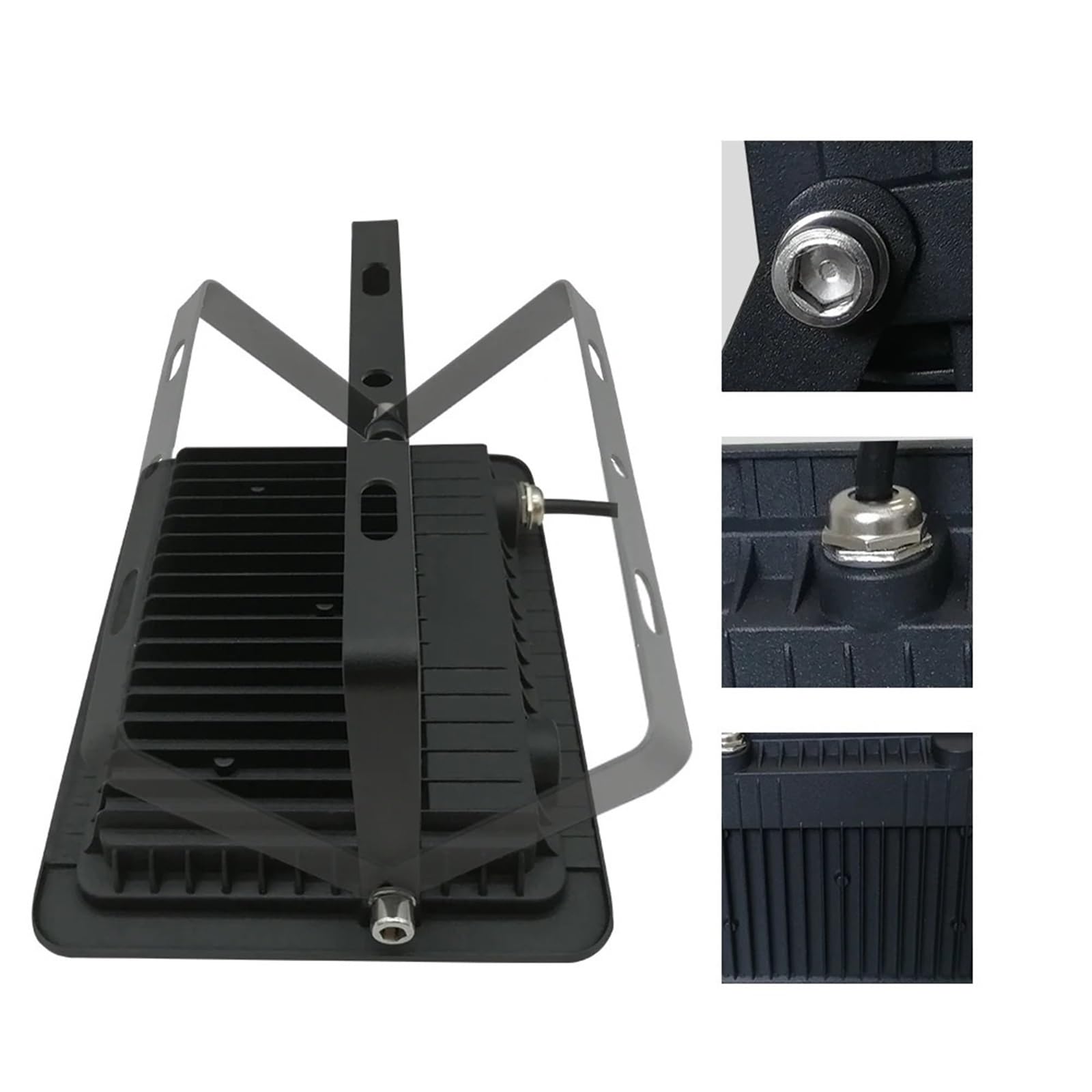 Foco LED de 110V/220V, 10W, 20W, 30W, 50W, 100W, lámpara impermeable IP68, Reflector blanco, foco Led for Exterior(Warm Light-3000K,220V(175V-265V)_30W)