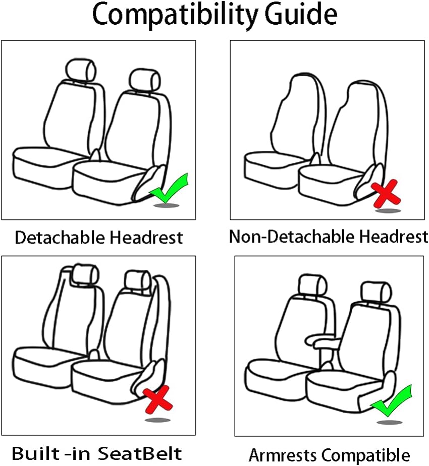 AUTO HIGH Car Seat Covers for Front Seats Only, Red-Breathable Mesh Automotive Vehicle Seat Protectors, Universal Fit for Auto Truck Van SUV