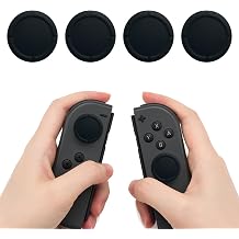 4pcs Analog Joystick Cover for Switch, Switch Applicable Stick Cover Protective Anti-Slip Analog Vibra Joicon Cover Replacement Repair Lost Damaged