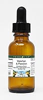 Vista 1 de Valerian & Passion Glycerite Liquid Extract (1:5) - Sabor a fresa (1 oz, ZIN: 523157)