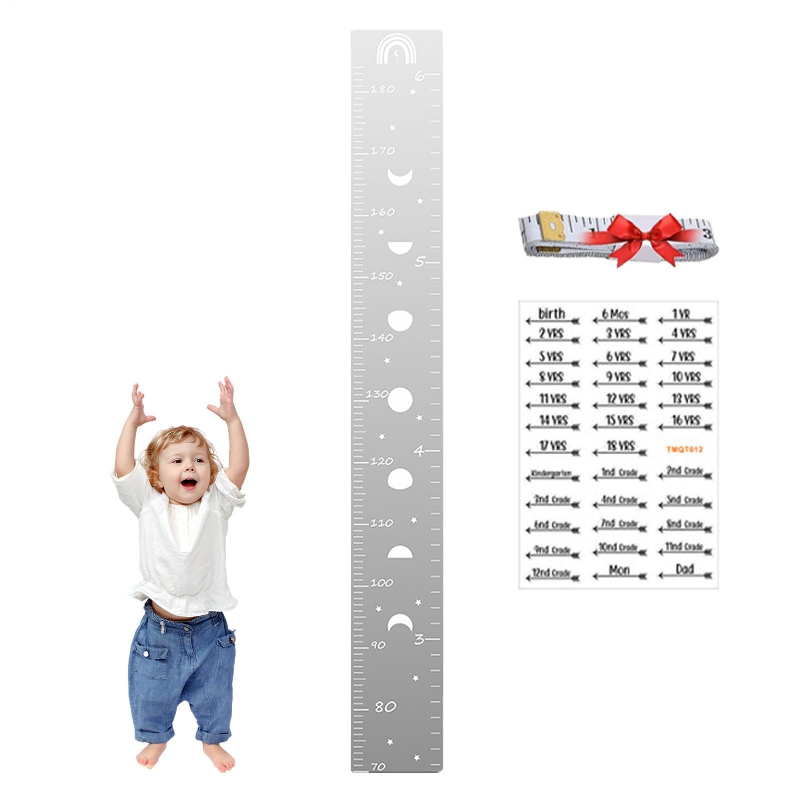 Miroir de courbe de croissance mural pour mesurer et décorer la chambre enfant