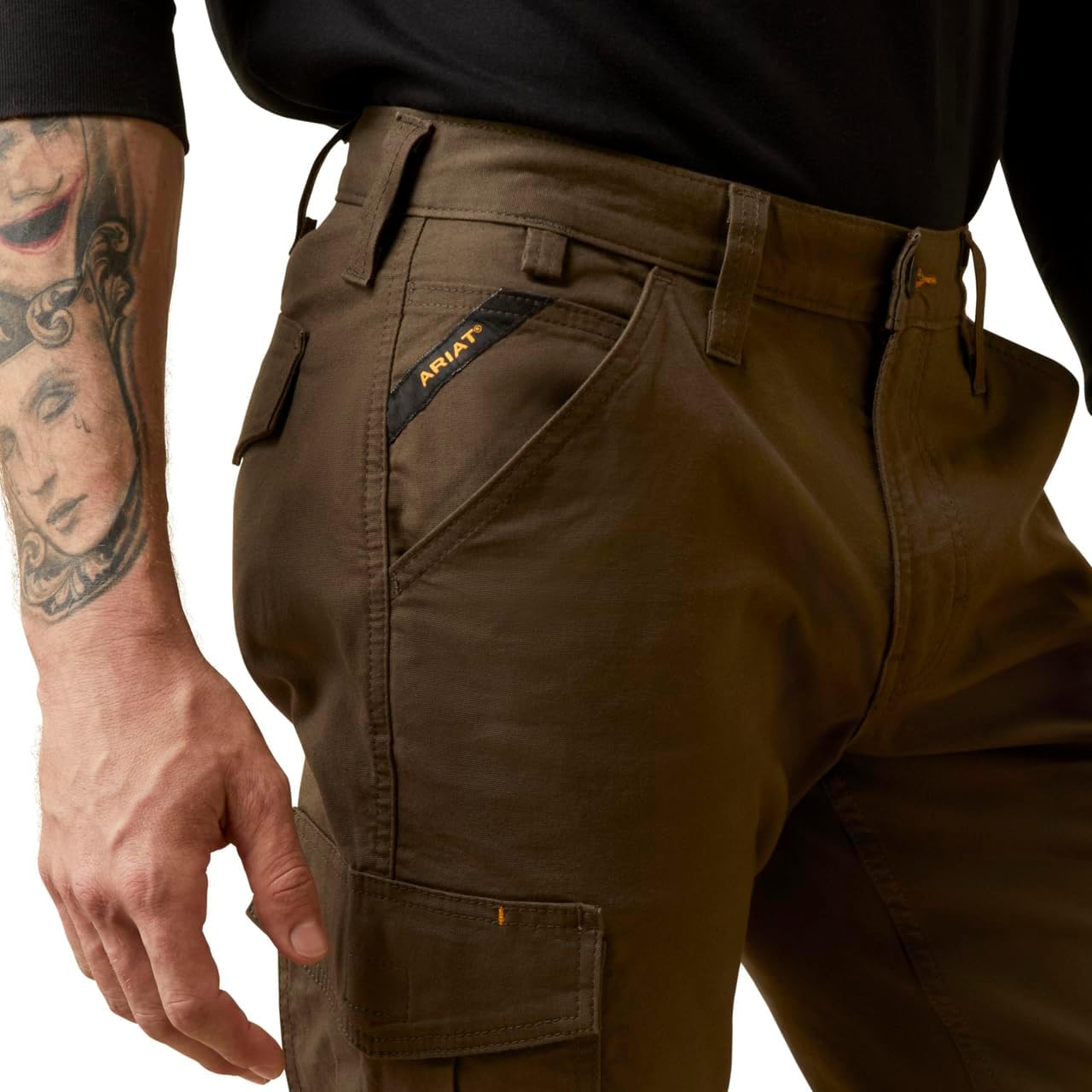 Ariat Mens MNS Rebar M4 Made Tgh Cargo Pt Rebar Gy - Image 3