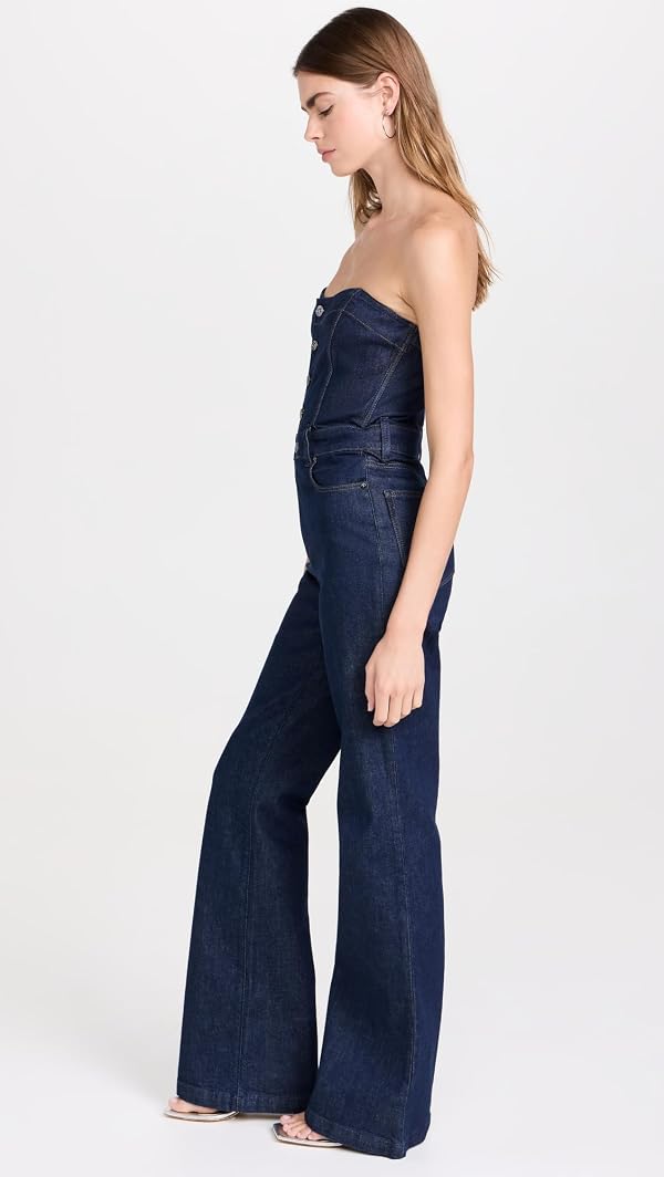 PAIGE Women's Sansa Jumpsuit, Calix, Blue, 00 by PAIGE - Image 4