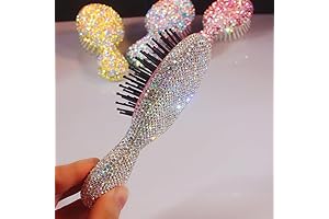 Bling Hair Brush: Mini Portable Air Cushion Massage Hair Brush Comb for Girls and Children