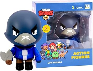 Brawl Stars CROW Action Figure | 10.5 cm Tall Collection Toy Figurin| PMI Official Licensed Toys | Supercell | Gift for Video Players | Jointed Figure