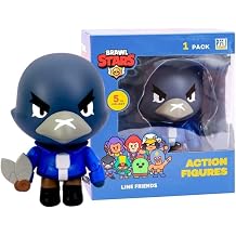 Brawl Stars CROW Action Figure | 4.5-Inch-Tall Collectibles Toy Figurine| P.M.I. Ofically Licensed Toys | Supercell | Gift for Video Gamer | Articulated Figure