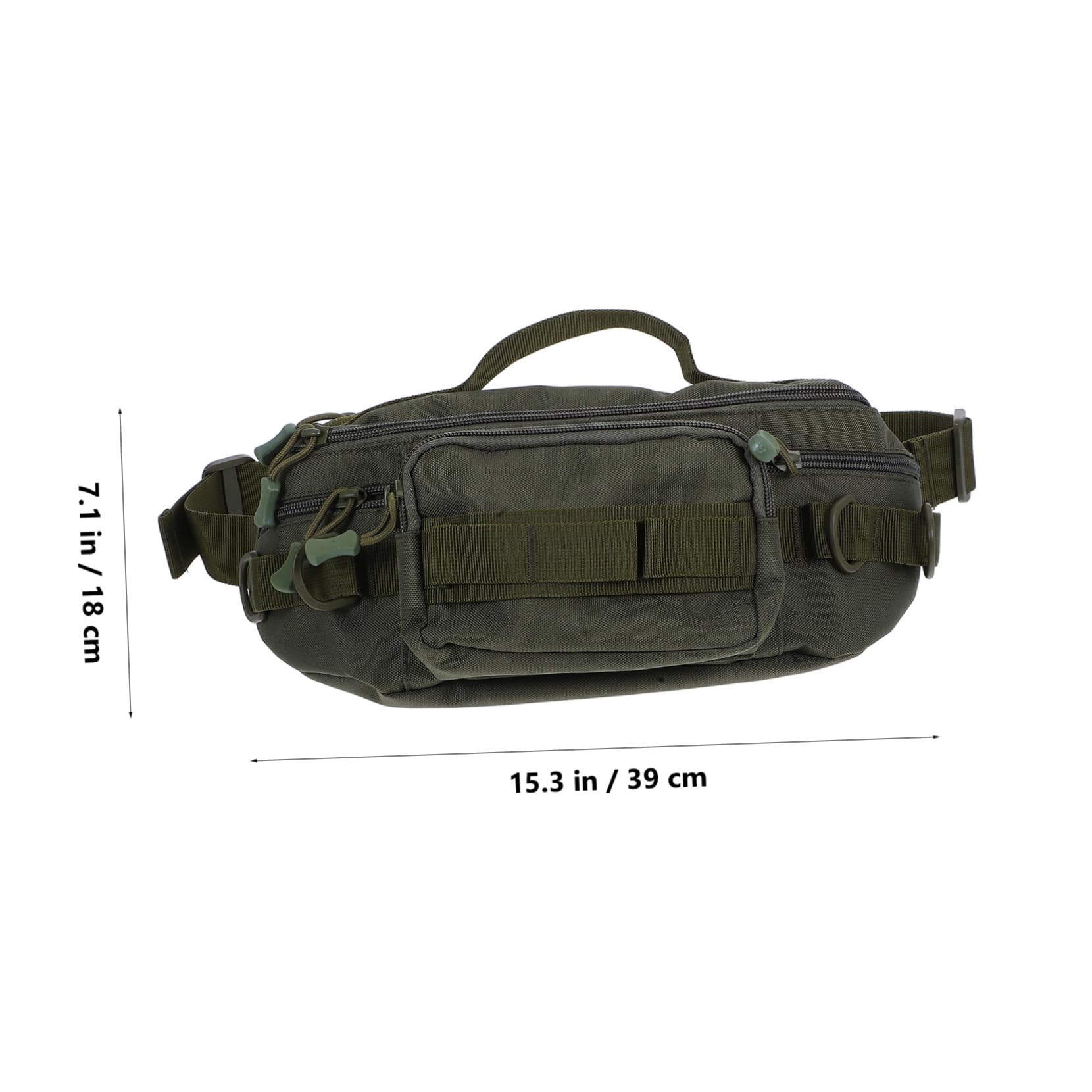 VICASKY Fishing Tackle Waist Pack Unisex Water Resistant Lure Organizer with Adjustable Belt for Outdoor Activities Cycling and Fishing Spacious Multi Compartment Design for Essentials