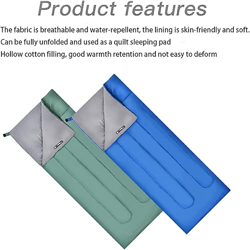 Miniatura 3 de Blackpongo Saco de dormir ultraligero  Sobre ligero portátil, impermeable, cómodo con saco de compresión  Ideal para viajes de 3 estaciones,