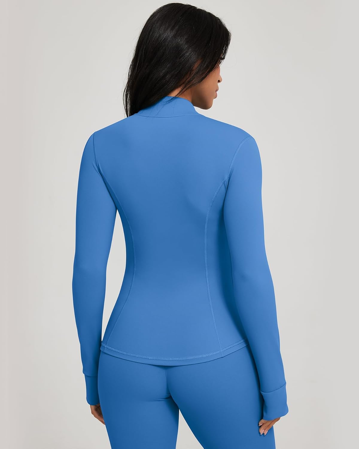 GYM RAINBOW Womens AiringBrez Full Zip Workout Jacket Lightweight Waist-Snatching Hip Length Athletic Gym Running Jacket - Image 5