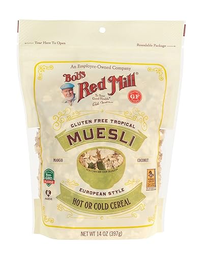 Miniatura 4 de Bob's Red Mill Muesli tropical sin gluten, 14 onzas (paquete de 4)