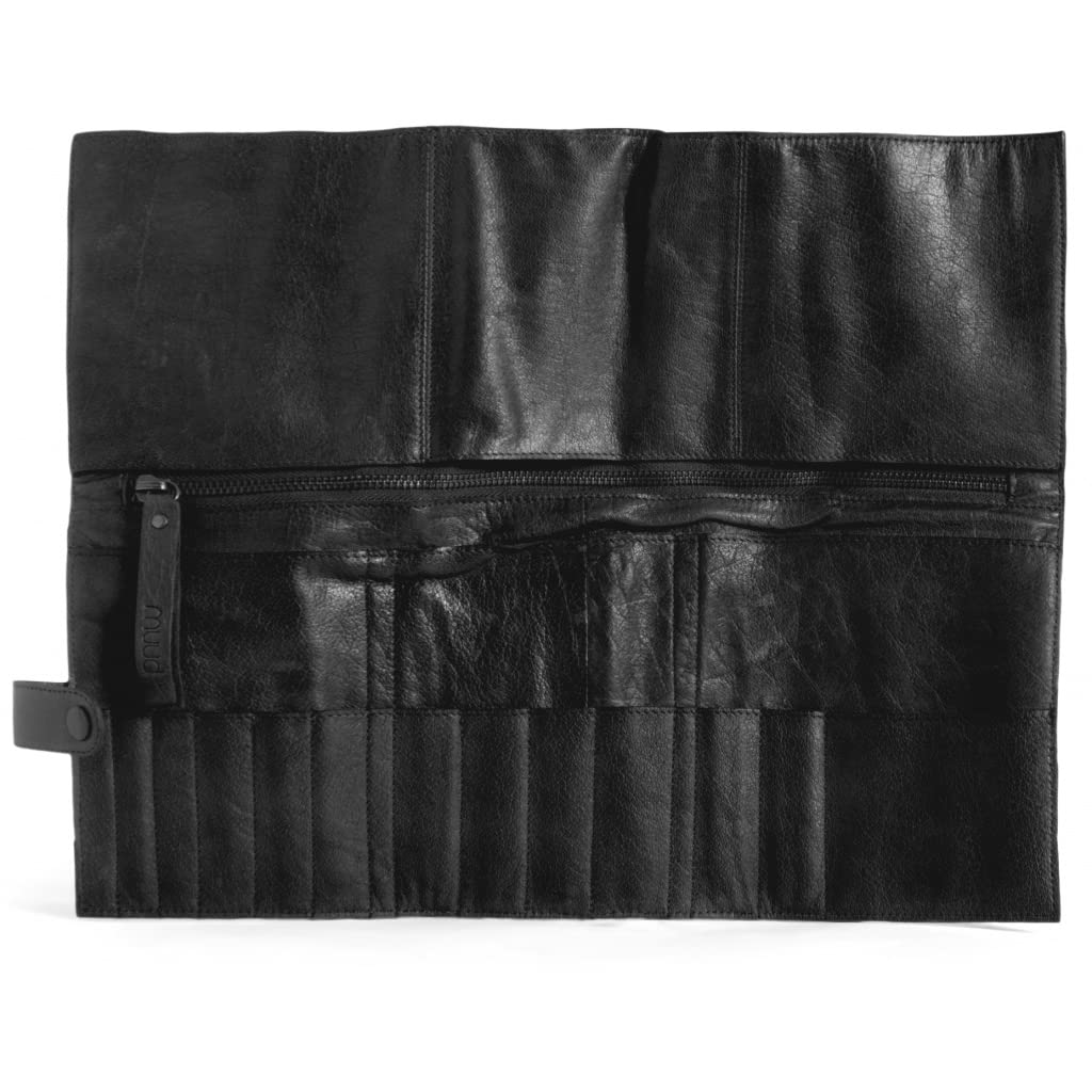 Muud Stockholm Custodia In Pelle Per Ferri Da Maglia E Accessori - Fatta A Mano, 31x38 Cm, Per Punte E Cavi