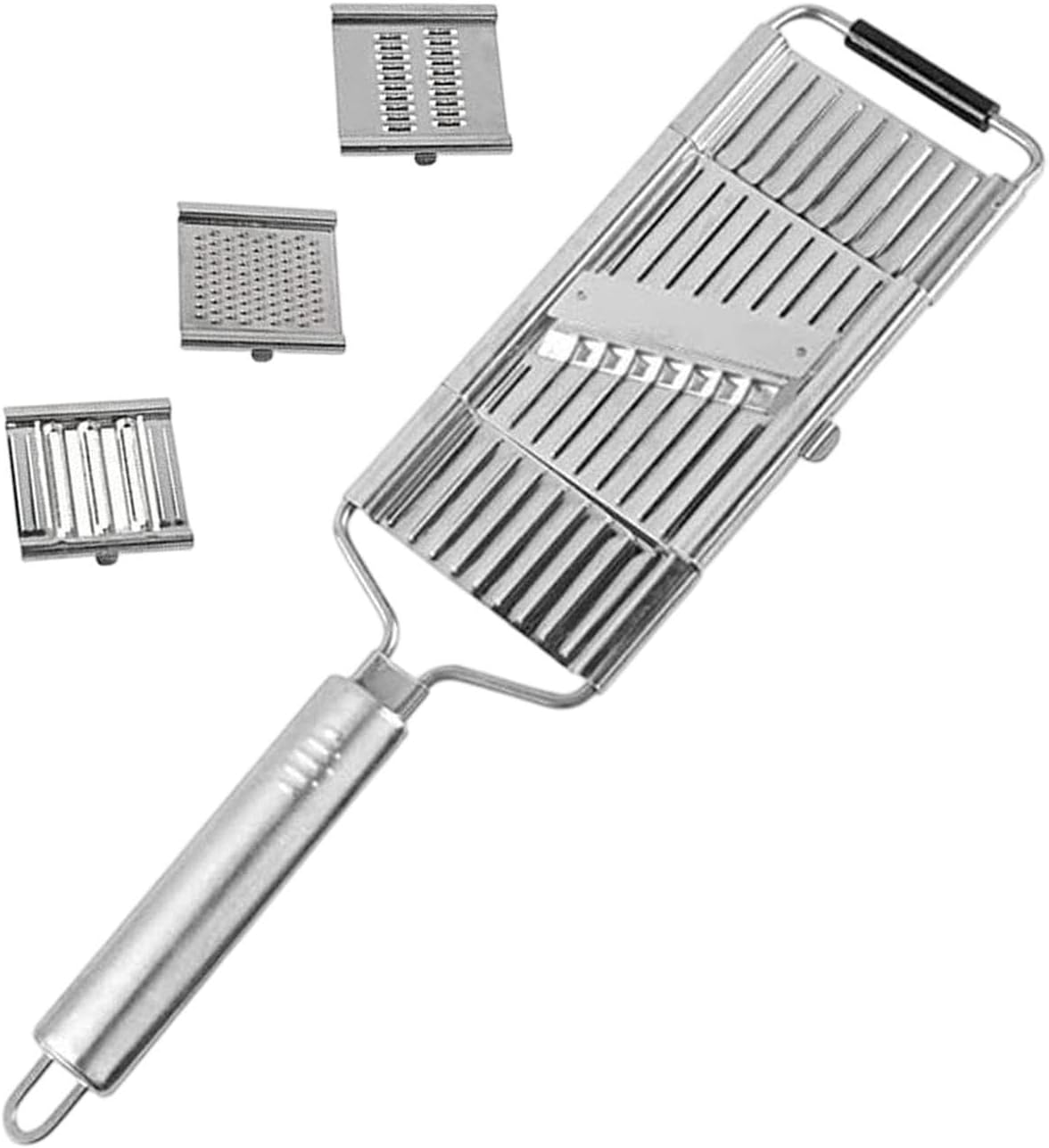 4-in-1 Multifunction Vegetable Slicer, Manual Cucumber Cutter and Dicer, Compact Food Chopper for Meal Prep, Slicing Tool for Carrots and Potatoes, Space-Saving Kitchen Gadget for Home Cooks