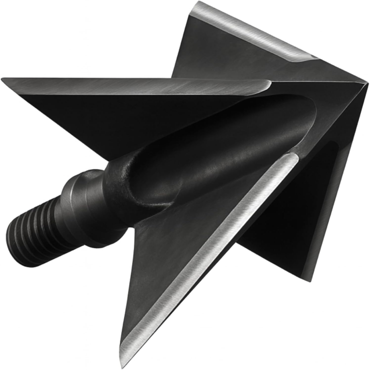Tooth Of The Arrow Fixed Blade Broadheads,100% USA Made, 100/125/150/175 Grain, XL Cut, 4-Blade Solid, Hunting Broadheads, 3 Pack